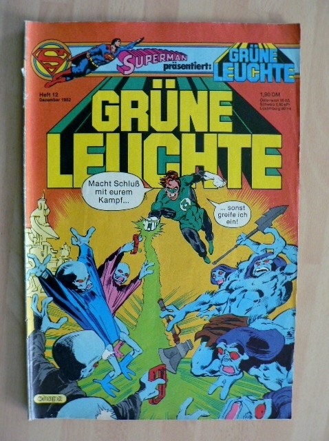 Superhelden Comic Ehapa Superman präsentiert Grüne Leuchte 1979 Heft 12 Z1-2 