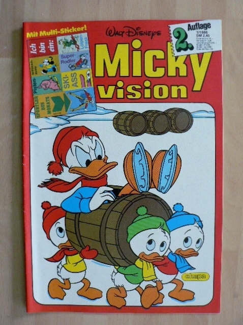 Ehapa Verlag Mickyvision 1984 Heft # 12 Zustand 2 Aufkleber 